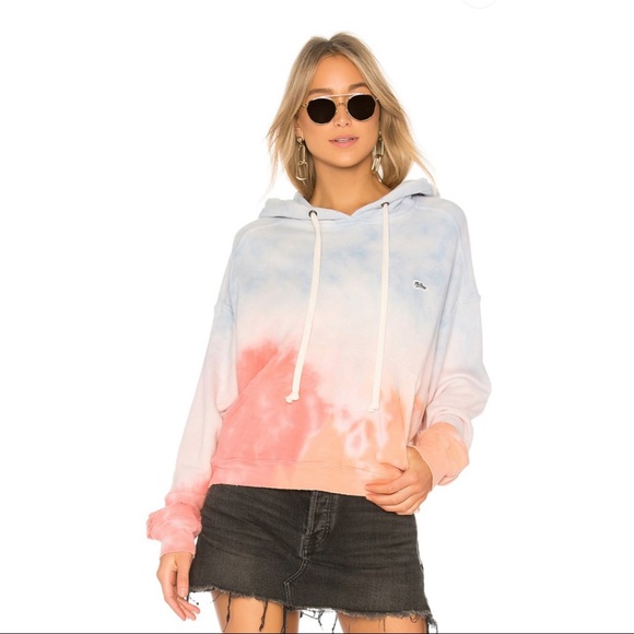 Re/Done Oversized Hoodie Tie Die Sweatshirt XS